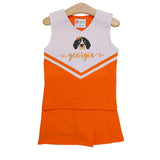 Cheer Uniform Skort Set- Orange/White