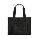LUXE BALI STRAW TOTE - OASIS CANE MIDNIGHT