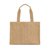 LUXE BALI STRAW TOTE - OASIS CANE SAND