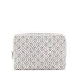 LUXE Everyday Cosmetic Bag - ANTIBES with Navy Pinstripe Liner