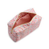 LUXE Everyday Cosmetic Bag - MARSEILLE with Pink Pinstripe Liner