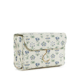 LUXE Hanging Toiletry case  PROVENCE with Green Pinstripe Liner