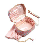 LUXE TRAIN 2 - Cosmetic Case MARSEILLE with Pink Pinstripe Liner