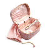 LUXE TRAIN 2 - Cosmetic Case MARSEILLE with Pink Pinstripe Liner