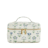 LUXE TRAIN 2 - Cosmetic Case PROVENCE with Green Pinstripe Liner