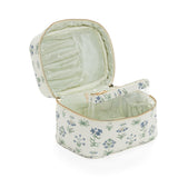 LUXE TRAIN 2 - Cosmetic Case PROVENCE with Green Pinstripe Liner
