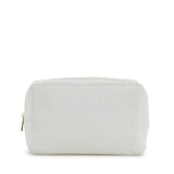 LUXE EVERYDAY Cosmetic Bag - WOVEN BRIDAL WHITE