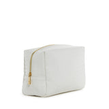 LUXE EVERYDAY Cosmetic Bag - WOVEN BRIDAL WHITE