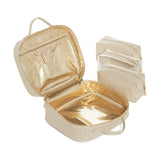 LUXE TRVL 2 Cosmetic Toiletry Case - WOVEN BISQUE