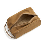 MEN'S SHOE BAG - COATED CANVAS HAY