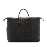 OVERPACKER - BLACK QUILTED Duffel (Lined in Provence)