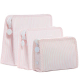 ROADIE SMALL Zip Pouch - PIMLICO STRIPE PINK