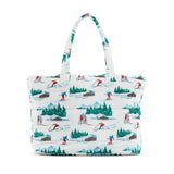LUXE SKI PUFFER TOTE BAG - HIT THE SLOPES