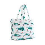 LUXE SKI PUFFER TOTE BAG - HIT THE SLOPES