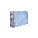 ROADIE SMALL Zip Pouch - GINGHAM SKY