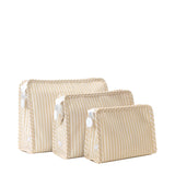 ROADIE LARGE Zip Pouch - PIMLICO STRIPE SAND