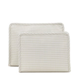 ROADIE MEDIUM Zip Pouch - GINGHAM PEARL GREY