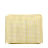 ROADIE LARGE Zip Pouch - GINGHAM BUTTERCUP