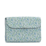 LUXE Hanging Toiletry HAMPTONS FLORAL with Chambray Pinstripe Liner