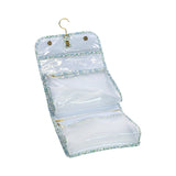 LUXE Hanging Toiletry HAMPTONS FLORAL with Chambray Pinstripe Liner