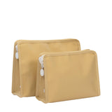 ROADIE LARGE Zip Pouch - COATED CANVAS KHAKI