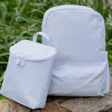 TAKE AWAY INSULATED LUNCH BAG - PIMLICO STRIPE BLUE