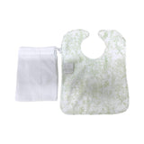 BEST BIB - BUNNY TOILE GREEN *2 PC PRE-PACK*