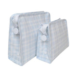 ROADIE LARGE Zip Pouch - PIMLICO PLAID BLUE