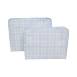 ROADIE MEDIUM Zip Pouch - PIMLICO PLAID BLUE