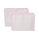 ROADIE LARGE Zip Pouch - PIMLICO PLAID PINK