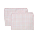 ROADIE MEDIUM Zip Pouch - PIMLICO PLAID PINK
