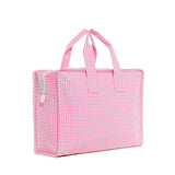 OVERNITE TOTE - GINGHAM PINK