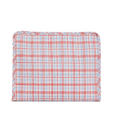 ROADIE LARGE Zip Pouch - CLASSIC PLAID RED