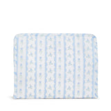 ROADIE LARGE Zip Pouch - RIBBON FLORAL BLUE