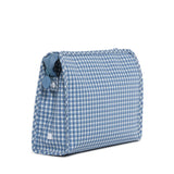 ROADIE LARGE Zip Pouch - RODEO CHECK INDIGO