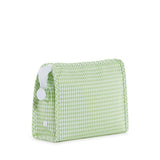 ROADIE MEDIUM Zip Pouch - GINGHAM LEAF2