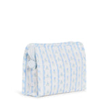 ROADIE SMALL Zip Pouch - RIBBON FLORAL BLUE