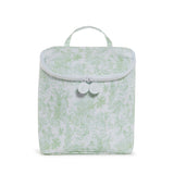 TAKE AWAY INSULATED LUNCH BAG - BUNNY TOILE GREEN