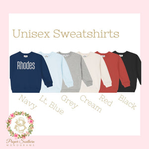 Unisex Monogrammed Sweatshirt