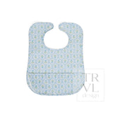 CLEAN UP BIB - PETITE FLEUR BLUE *2 PC PRE-PACK