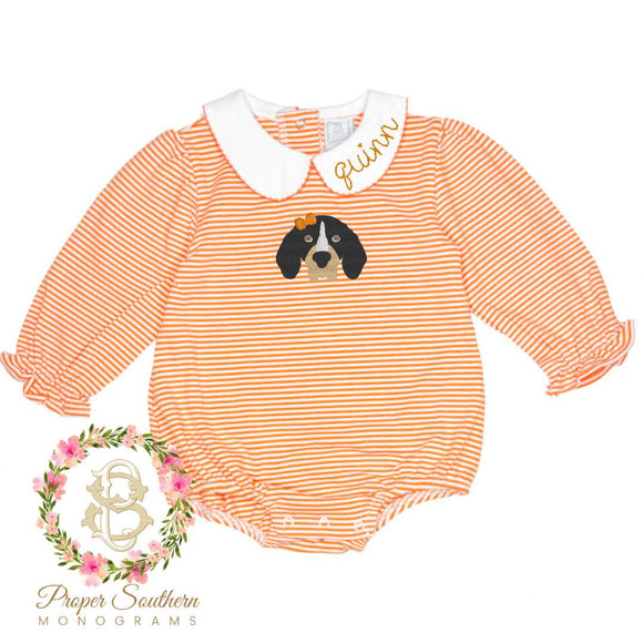 PREORDER - Orange Striped Collared Bubble -Arrives mid October ENDS9/2 8pm