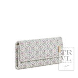 LUXE JEWELRY WALLET - ANTIBES with Navy Pinstripe Liner
