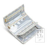 LUXE JEWELRY WALLET - ANTIBES with Navy Pinstripe Liner
