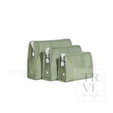ROADIE LARGE Zip Pouch - GINGHAM MOSS