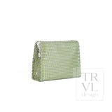 ROADIE LARGE Zip Pouch - GINGHAM MOSS