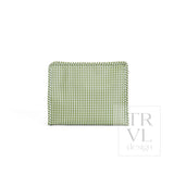 ROADIE LARGE Zip Pouch - GINGHAM MOSS