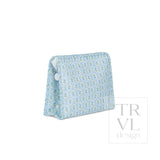 ROADIE LARGE Zip Pouch - PETITE FLEUR BLUE