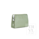 ROADIE MEDIUM Zip Pouch - GINGHAM MOSS