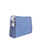 ROADIE SMALL Zip Pouch - GINGHAM ROYAL