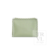 ROADIE SMALL Zip Pouch - GINGHAM MOSS